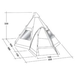 Robens Kiowa 10 Person Tipi Tent -Outdoor Sports Store go 044108 e