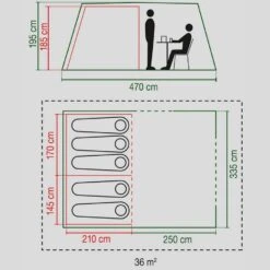 Coleman Mosedale 5 Family 5 Person Tent -Outdoor Sports Store go 322411 b