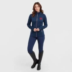 Women’s Zip Fleece In Dark Blue 12 Women’s Zip Fleece In Dark Blue -Outdoor Sports Store go 600885 c